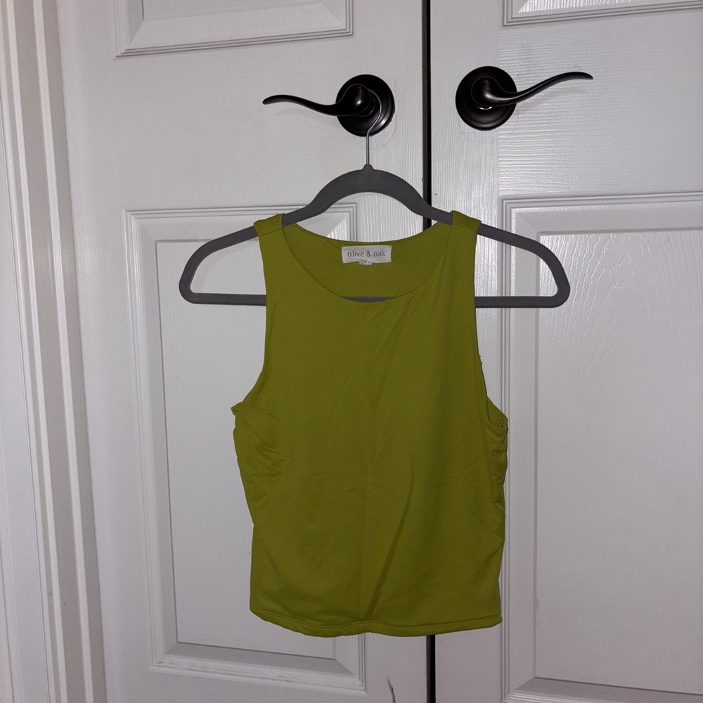 Olive & Oak Green and Black Tank Top